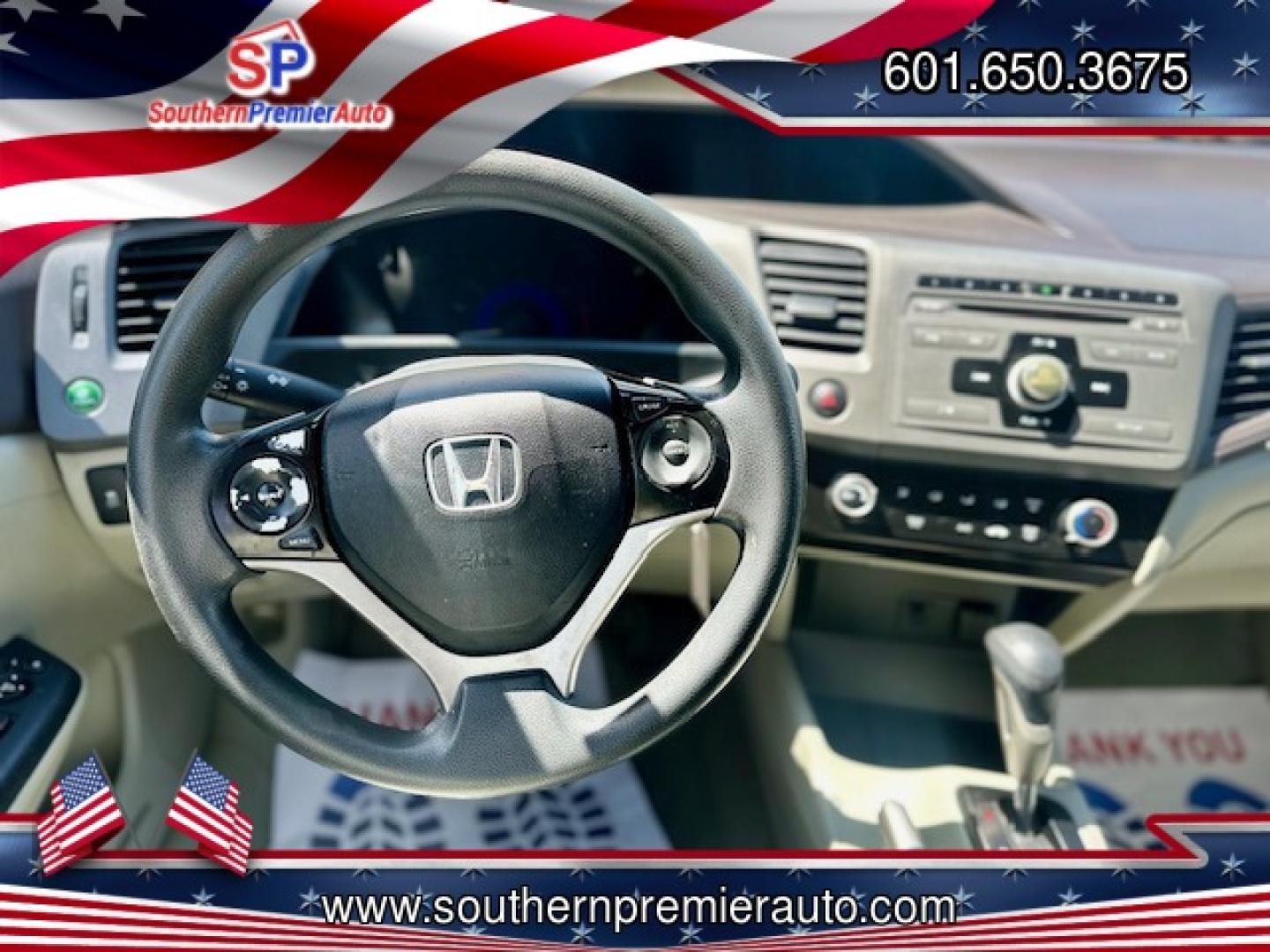 2012 WHITE HONDA CIVIC LX LX (2HGFB2F51CH) with an 1.8L L4 SOHC 16V engine, 5-Speed Automatic transmission, located at 922 W. Beacon St., Philadelphia, MS, 39350, (601) 650-3675, 32.770447, -89.127151 - Title: 2012 Honda Civic LX Sedan Year: 2012 Make: Honda Model: Civic Engine: 1.8L L4 SOHC 16V Body: SEDAN 4-DR Transmission: 5-Speed Automatic Drive Type: FWD Mpg City: 28 Mpg: 39 Trim: LX Sedan - Photo#17